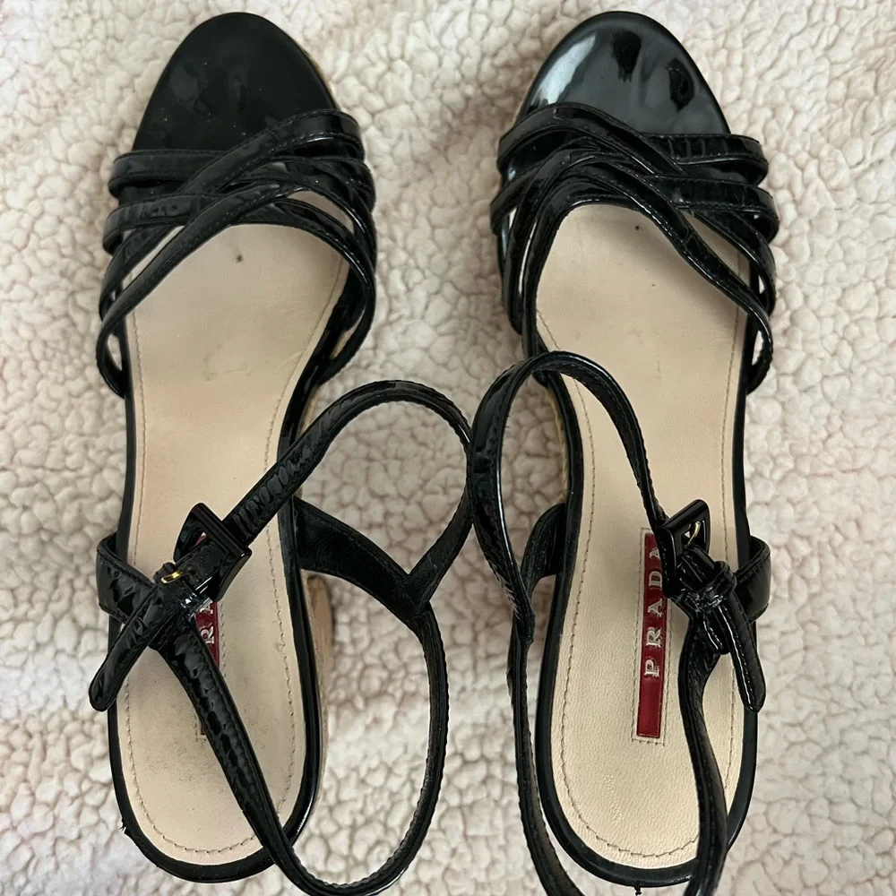 Prada wedge sandals - Picture 2 of 5